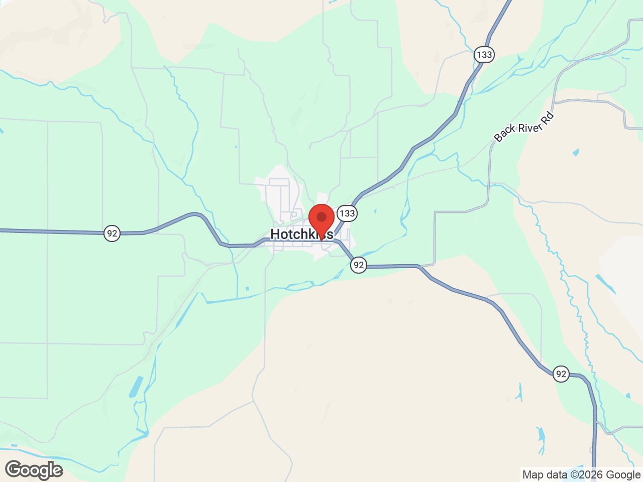 Map showing Delta County Fairgrounds — Main Arena, Hotchkiss, CO