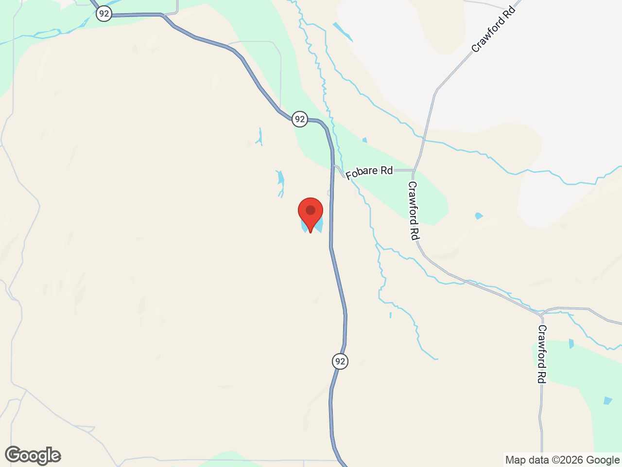 Map showing 37016 Hwy 92, Hotchkiss, CO