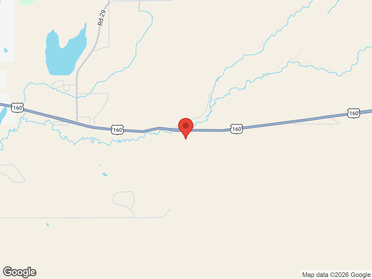 Map showing Montezuma County Fairgrounds, Cortez, CO