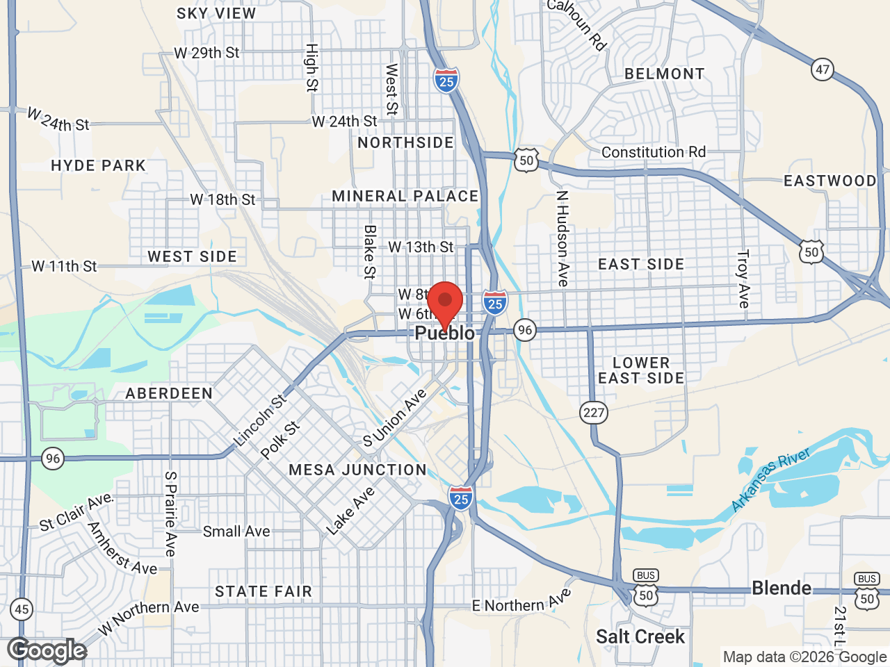 Map of Colorado State Fairgrounds